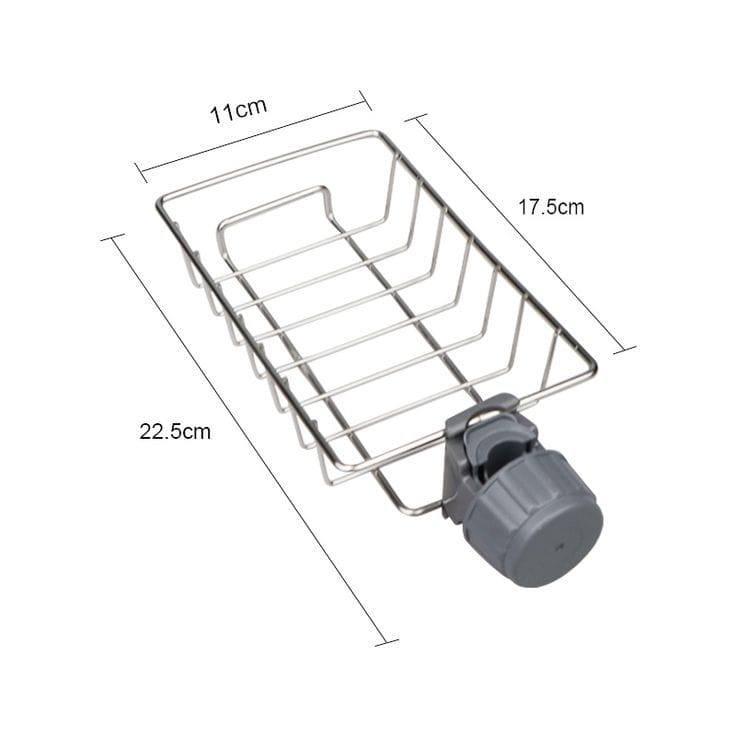 Kitchen Faucet Sponge Holder – Hanging Sink Organizer