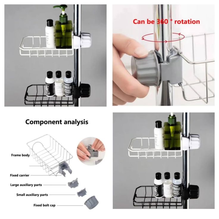 Kitchen Faucet Sponge Holder – Hanging Sink Organizer