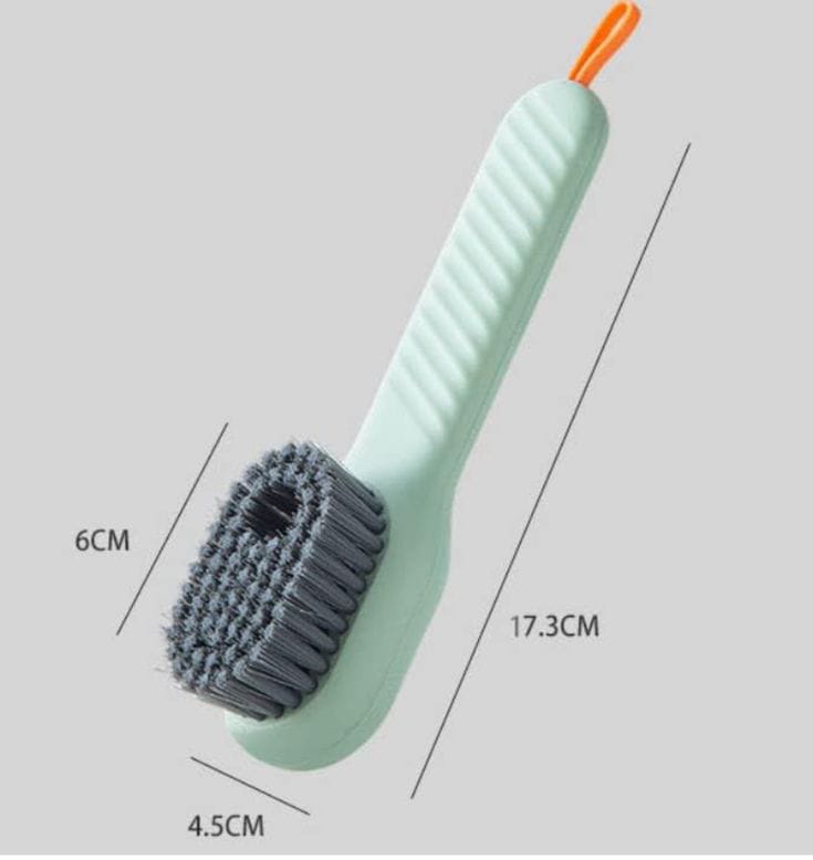 2-in-1 Liquid Dispensing Shoe & Multi-Purpose Cleaning Brush