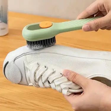 2-in-1 Liquid Dispensing Shoe & Multi-Purpose Cleaning Brush