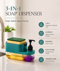 3-in-1 Soap Dispenser with Sponge Holder – Kitchen Sink Organizer