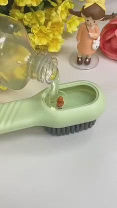 2-in-1 Liquid Dispensing Shoe & Multi-Purpose Cleaning Brush